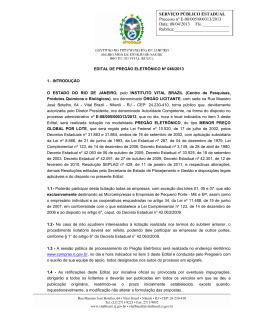 SERVI&Ccedil;O P&Uacute;BLICO ESTADUAL Processo n&ordm; E