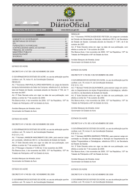Di&aacute;rio Oficial do Estado do Acre