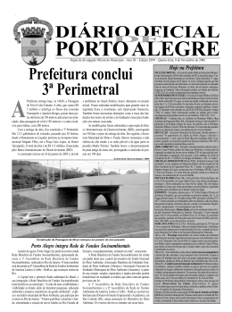 DI&Aacute;RIO OFICIAL Prefeitura conclui 3&ordf; Perimetral