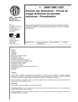 ABNT NBR 15307 Provas dinamicas em grandes estruturas