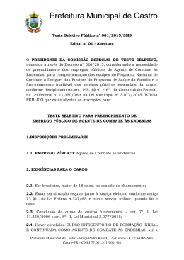 Clique aqui - Prefeitura Municipal de Castro