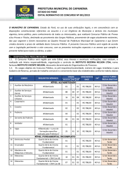 PREFEITURA MUNICIPAL DE CAPANEMA