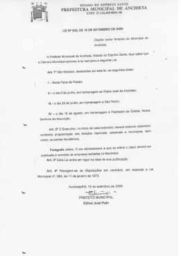 PREFEITURA MUNICIPAL DE ANCHIETA cNPJ - Sintrafarma