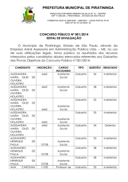 prefeitura municipal de piratininga