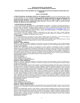 PREFEITURA MUNICIPAL DE MACA&Iacute;BA/RN