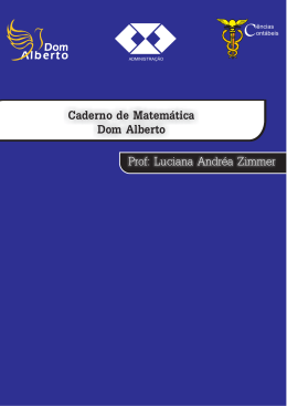 Caderno Matemática - Luciana Andrea Zimmer