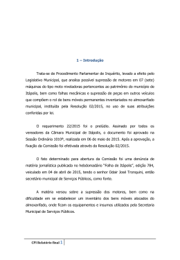 Veja o relat&oacute;rio final da CPI dos Motores