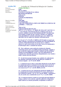 Ac&oacute;rd&atilde;o do Tribunal da Rela&ccedil;&atilde;o de Coimbra