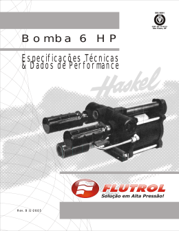 Bomba 6 HP Especificações Técnicas & Dados de