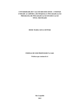 Formas de ser professor da EaD: pr&aacute;ticas que