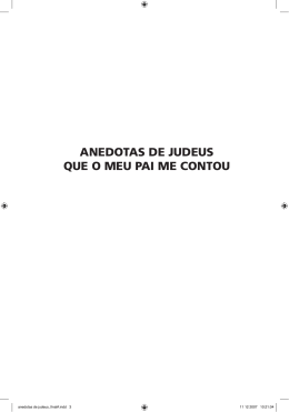 anedotas de judeus que o meu pai me contou