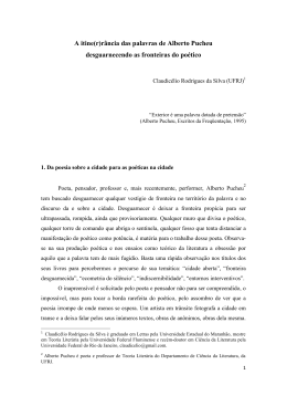 a itine(r)r&acirc;ncia das palavras de alberto pucheu