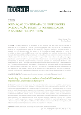 - Forma&ccedil;&atilde;o Docente