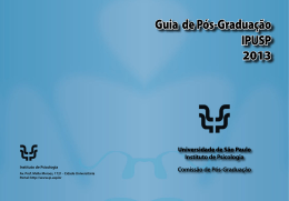 Guia de P&oacute;s-Gradua&ccedil;&atilde;o IPUSP - Instituto de Psicologia da USP