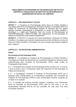 1 REGULAMENTO DO PROGRAMA DE P&Oacute;S