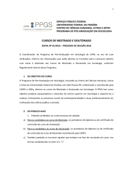programa de p&oacute;s-gradua&ccedil;&atilde;o em sociologia - ufpb