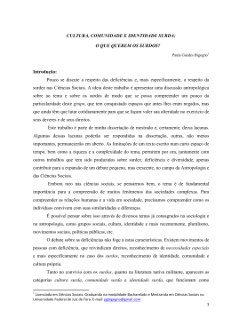 ``Cultura, Comunidade e Identidade Surda`` - Paula Guedes