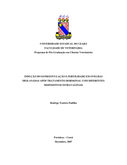 Indu&ccedil;&atilde;o do estro/ovula&ccedil;&atilde;o e fertilidade em ovelhas