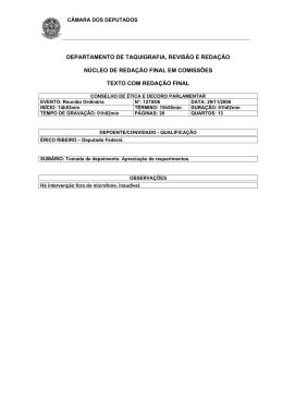 departamento de taquigrafia, revis&atilde;o e reda&ccedil;&atilde;o n&uacute;cleo de reda&ccedil;&atilde;o