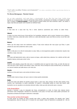 Voc&ecirc; sabe escolher frutas corretamente?