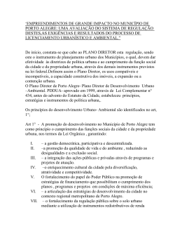 empreendimentos de grande impacto no munic&iacute;pio de porto alegre