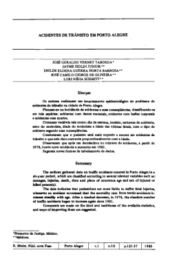 Doutrina Acidentes de transito em Porto Alegre Por