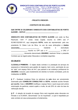 Contrato de Inclusão - Sindicato dos Contabilistas de Porto Alegre