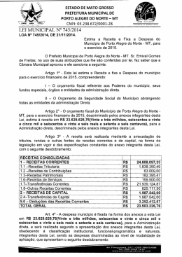 estado de mato grosso prefeitura municipal de porto alegre do norte