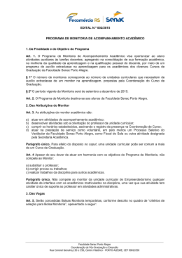 Porto Alegre, 13 de Abril de 2006 - Senac-RS