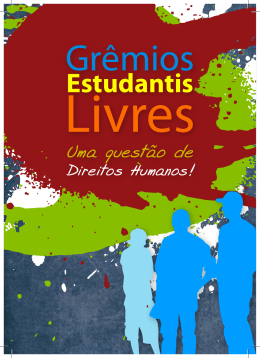 Fasc&iacute;culo sobre Gr&ecirc;mios Estudantis Livres
