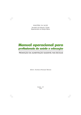 promo&ccedil;&atilde;o da alimenta&ccedil;&atilde;o saud&aacute;vel nas escolas