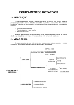 EQUIPAMENTOS ROTATIVOS