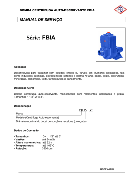 S&eacute;rie: FBIA - Site Fabricadora de Bombas