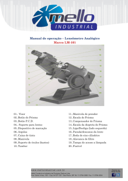 Lens&ocirc;metro Anal&oacute;gico Marco LM