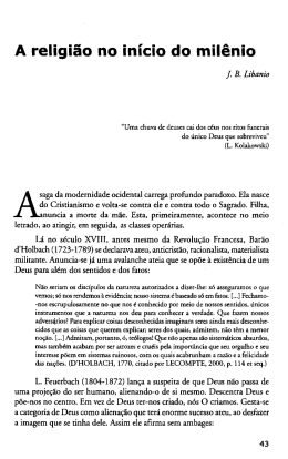A religi&atilde;o no in&iacute;cio do mil&ecirc;nio
