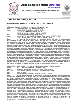 Di&aacute;rio da Justi&ccedil;a Militar Eletr&ocirc;nico