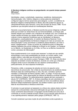 A literatura ind&iacute;gena continua se perguntando: em quanto tempo