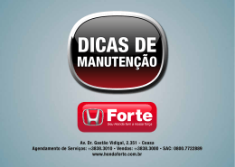 DICAS DE - Honda Forte