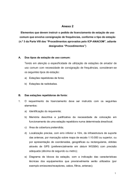 Anexo 2: Elementos que devem instruir o pedido de