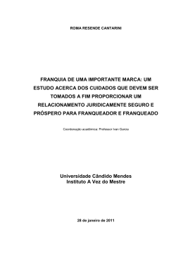 franquia de uma importante marca