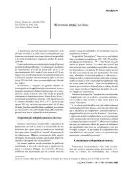 Hipertens&atilde;o arterial no idoso - Arquivos Brasileiros de Cardiologia