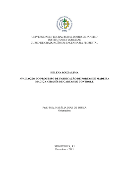EAvalia&ccedil;&atilde;o do processo de fabrica&ccedil;&atilde;o de portas de madeira maci&ccedil;a