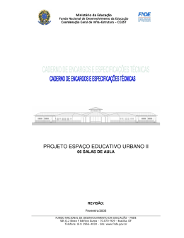 Caderno de encargos