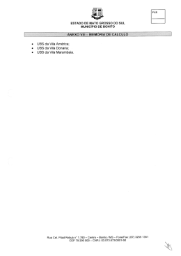 anexo viii &ndash; mem&oacute;ria de calculo