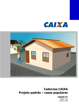 Cadernos CAIXA Projeto padrão – casas populares - abenc-ba