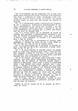 74 ALVARÃS DECRETOS n cAR`rAs aÉeIAs Art. 2!` Os Soldados