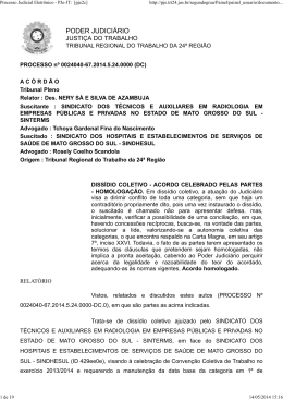Processo Judicial Eletr&ocirc;nico - PJe-JT: [pje2c] - sinterms-ms