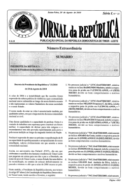 31/2010 - Jornal da Rep&uacute;blica