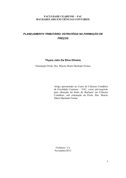 ESTRAT&Eacute;GIA NA FORMA&Ccedil;&Atilde;O DE PRE&Ccedil;OS Th