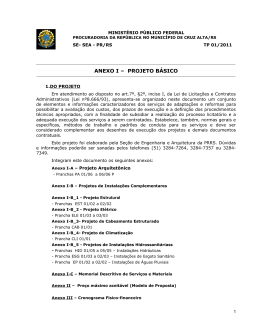 anexo i &ndash; projeto b&aacute;sico - Procuradoria da Rep&uacute;blica no RS